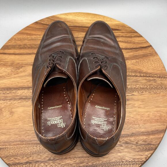 Allen Edmonds Mens 11.5 D Montgomery Leather Lace Up Oxfords USA Made Shoes 3162
